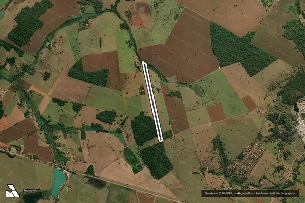 Imagem de satélite de Fazenda Sao Pedro em SANTA BÁRBARA DE GOIÁS - GO