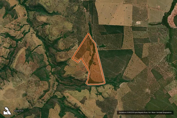 Imagem de satélite de FAZENDA SANTA BARBARA em CACHOEIRA DE GOIÁS - GO