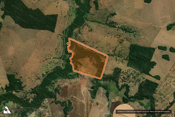 Imagem de satélite de Fazenda Da Barra em TRINDADE - GO