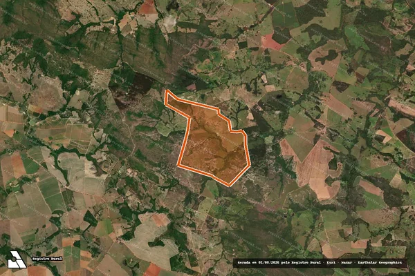 Imagem de satélite de Fazenda Sucuri em URUANA - GO
