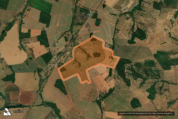 Imagem de satélite de FAZENDA ANA ROSA em NOVA GLÓRIA - GO