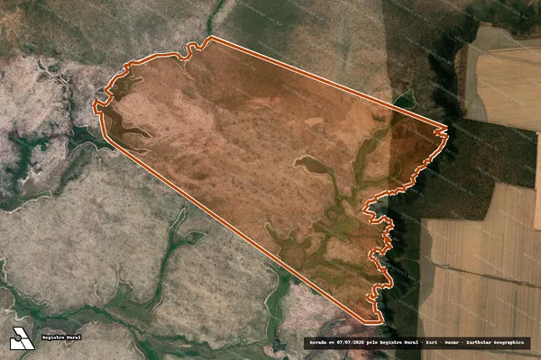 Imagem de satélite de FAZENDA PORTA DE CEU III em MATEIROS - TO