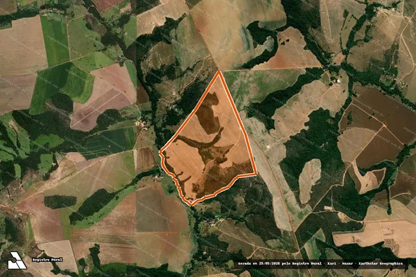 Imagem de satélite de Fazenda Ponte Nova em ABADIÂNIA - GO