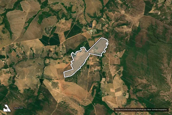 Imagem de satélite de Fazenda Barreiros Dos Lima em ALEXÂNIA - GO
