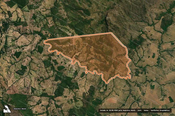 Imagem de satélite de FAZENDA RETIRO DO INDIO GRANDE em BURITI DE GOIÁS - GO