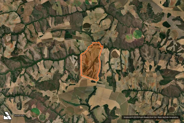 Imagem de satélite de Larga Do Jacare em CRISTALINA - GO