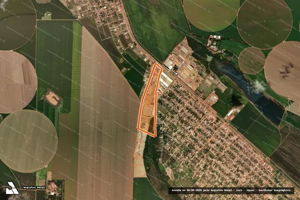 Imagem de satélite de Faz Poço Claro ou Lamarão em CRISTALINA - GO