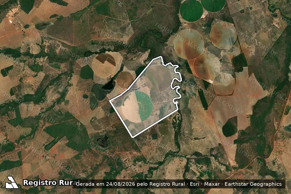 Imagem de satélite de FAZENDA 2 Ks OU PASSAGEM EXTREMA em FORMOSA - GO
