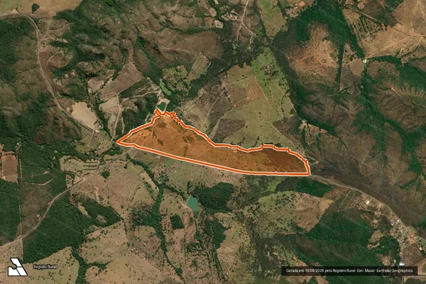 Imagem de satélite de Fazenda Palmital em LUZIÂNIA - GO