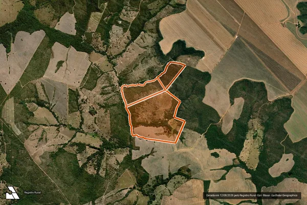 Imagem de satélite de FAZENDA SAO BENTO DE BAIXO em LUZIÂNIA - GO