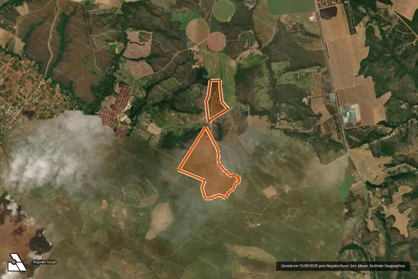 Imagem de satélite de FAZENDA SANTO ANTONIO DE BAIXO em LUZIÂNIA - GO