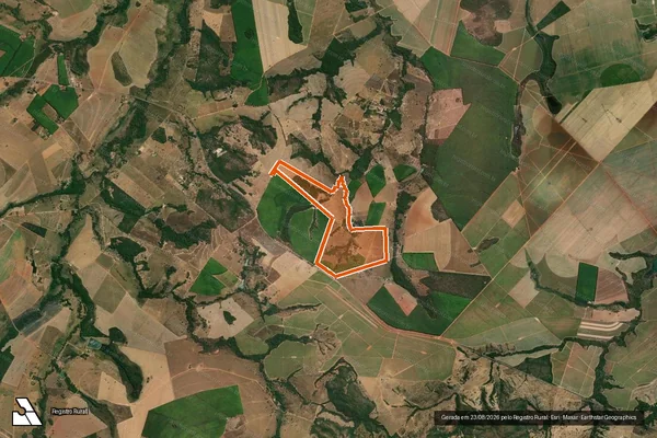 Imagem de satélite de FAZENDA CAICARA em VILA PROPÍCIO - GO