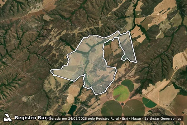 Imagem de satélite de Fazenda Sucuri em ÁGUA FRIA DE GOIÁS - GO