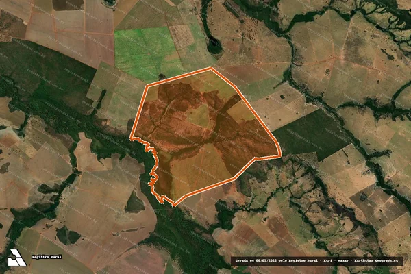 Imagem de satélite de FAZENDA BEBEDOURO em MONTES CLAROS DE GOIÁS - GO