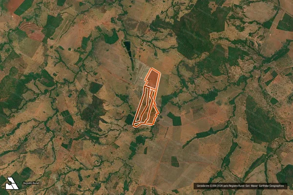 Imagem de satélite de FAZENDA LP em MONTES CLAROS DE GOIÁS - GO
