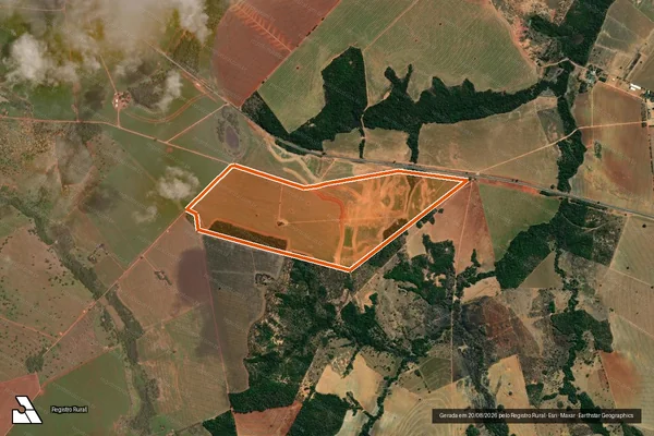Imagem de satélite de FAZENDA SAO JOAO em PIRANHAS - GO