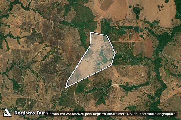 Imagem de satélite de Fazenda Buritizal em PIRANHAS - GO