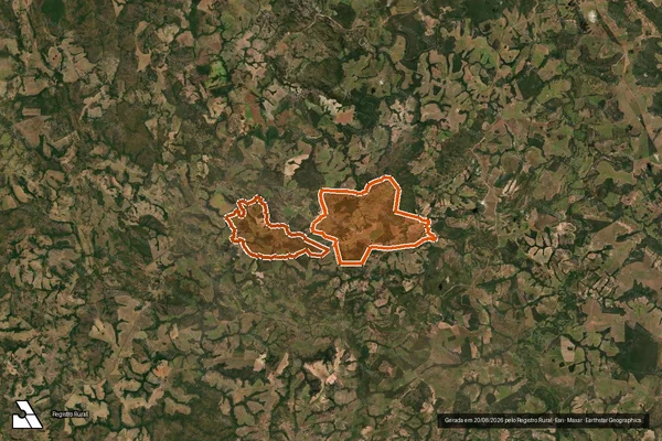 Imagem de satélite de FAZENDA BARRA DO SALTO em SANTA RITA DO ARAGUAIA - GO