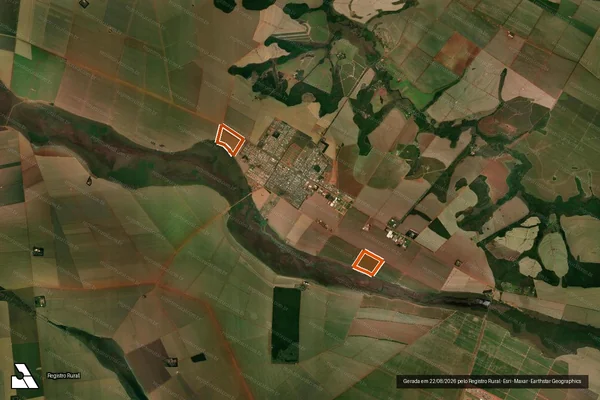 Imagem de satélite de Fazenda Schmidt II em CHAPADÃO DO CÉU - GO