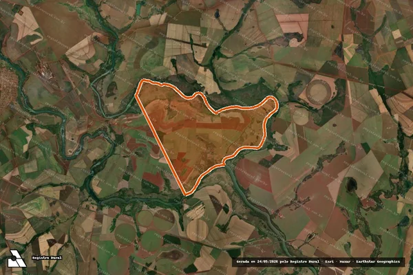 Imagem de satélite de FAZENDA SANTA MARIA em TURVELÂNDIA - GO