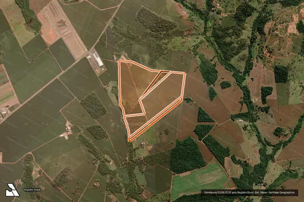 Imagem de satélite de FAZENDA SANTA IZABEL E CAMBAUBAS em RIO VERDE - GO
