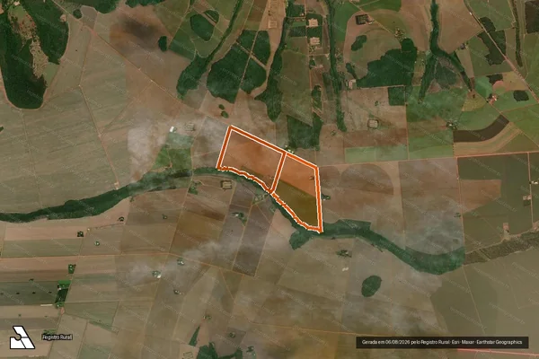 Imagem de satélite de FAZENDA MONTE ALEGRE em RIO VERDE - GO