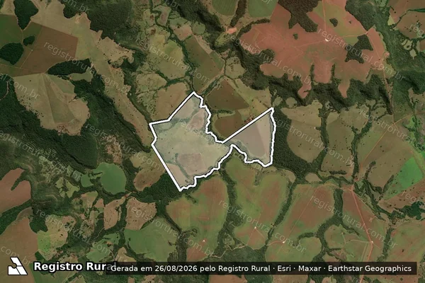 Imagem de satélite de FAZENDA FORTALEZA em QUIRINÓPOLIS - GO