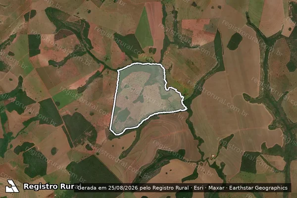 Imagem de satélite de Fazenda Campeira em SERRANÓPOLIS - GO