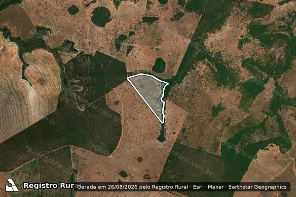 Imagem de satélite de FAZ BOM JESUS em SERRANÓPOLIS - GO