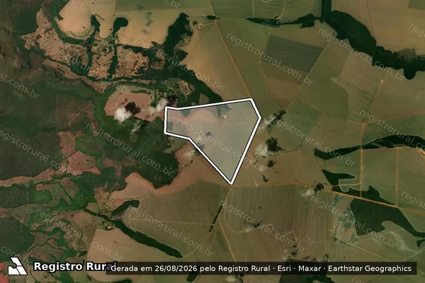 Imagem de satélite de FAZENDA SAO JOSE em SERRANÓPOLIS - GO