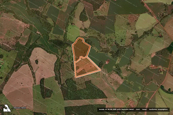 Imagem de satélite de Sitio Cabeceira Dos Bois em SERRANÓPOLIS - GO