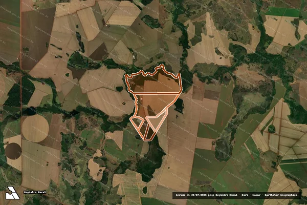 Imagem de satélite de FAZENDA FORQUILHA em ACREÚNA - GO