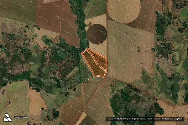 Imagem de satélite de CHACARA '' POUSADA DO BOI '' em ACREÚNA - GO