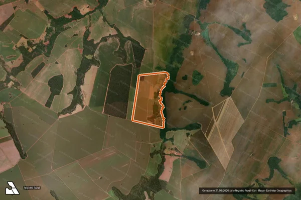 Imagem de satélite de FAZENDA BOA ESPERANCA PORTEIRAS em MONTIVIDIU - GO