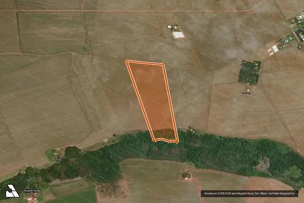 Imagem de satélite de FAZENDA PINDAIBAS em MONTIVIDIU - GO