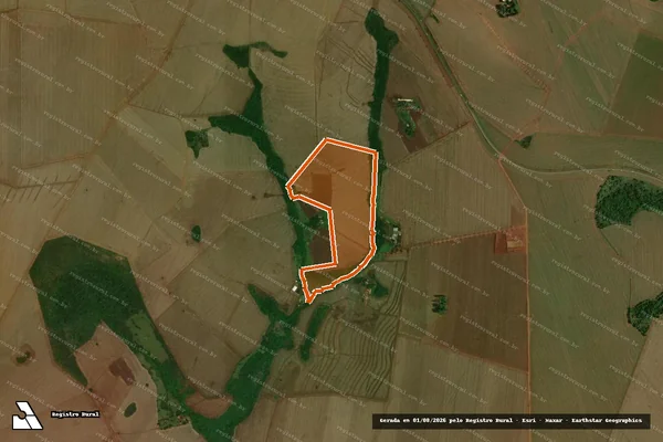 Imagem de satélite de Fazenda Ariranha em JATAÍ - GO