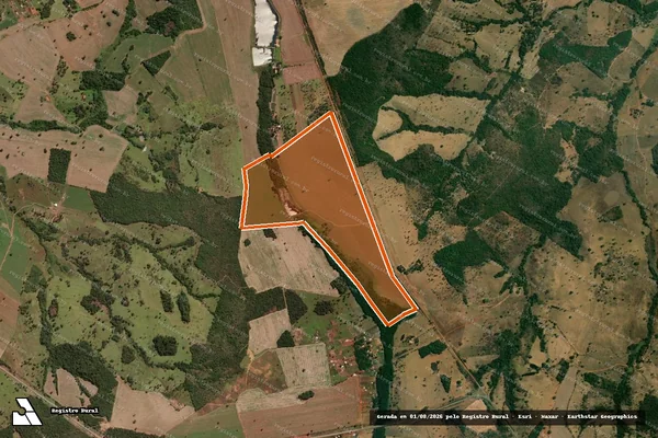 Imagem de satélite de FAZENDA GERIVA em CRISTIANÓPOLIS - GO