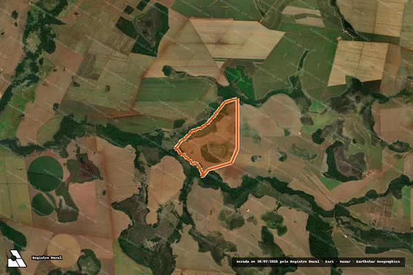 Imagem de satélite de Fazenda Lagoa Bonita em EDÉIA - GO