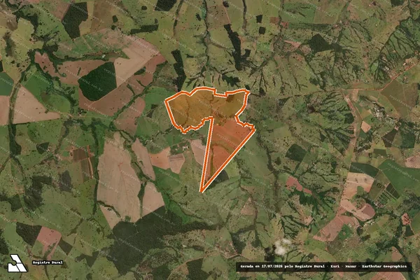 Imagem de satélite de FAZENDA SANTA RITA DE CASSIA em GUAPÓ - GO