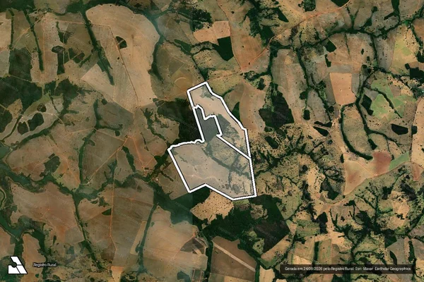 Imagem de satélite de FAZENDA BOCAINA em PIRACANJUBA - GO