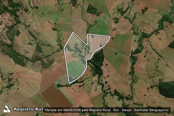 Imagem de satélite de Faz.Sitio Tropical em PONTALINA - GO