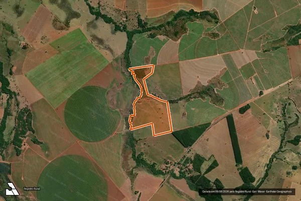 Imagem de satélite de FAZENDA SAO PATRICIO em PONTALINA - GO
