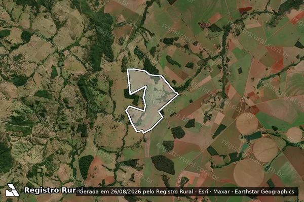 Imagem de satélite de Fazenda Paraiso E Boa Vista em PONTALINA - GO
