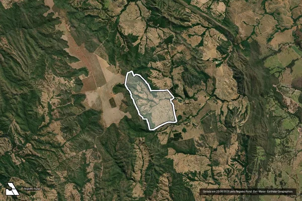 Imagem de satélite de FAZENDA NOSSA SENHORA APARECIDA em SANTA CRUZ DE GOIÁS - GO