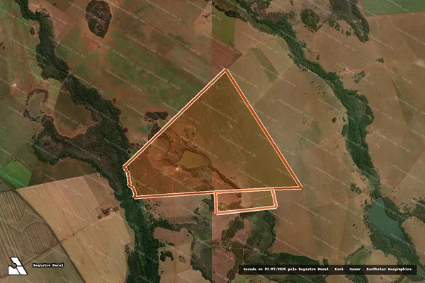 Imagem de satélite de FAZENDA SANTA BARBARA em VICENTINÓPOLIS - GO