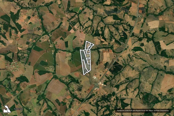 Imagem de satélite de FAZENDA RIBEIRAO E MORRO AGUDO em CATALÃO - GO