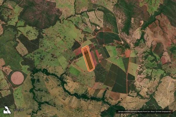 Imagem de satélite de Fazenda Morro Agudo em CATALÃO - GO