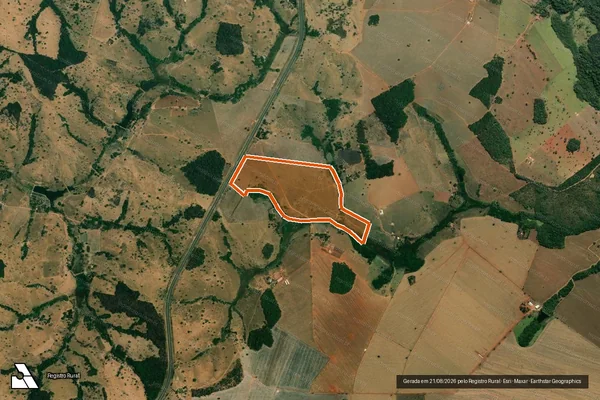 Imagem de satélite de Fazenda Retiro em CATALÃO - GO