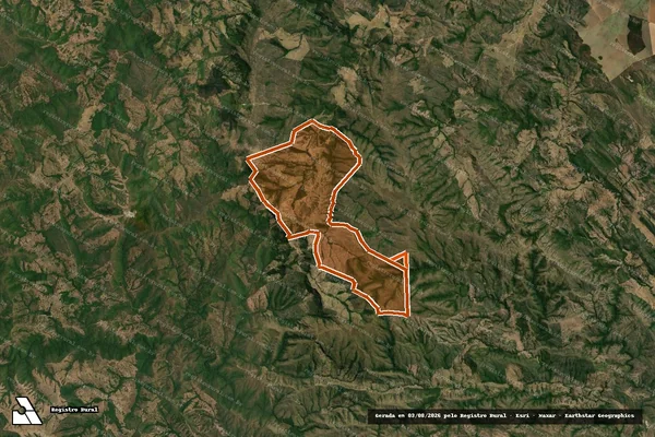 Imagem de satélite de Fazenda Rainha Da Serra em CAMPINAÇU - GO