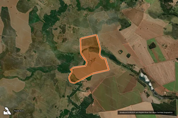 Imagem de satélite de FAZENDA ''PARAÍSO'' em JANDAIA - GO